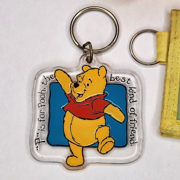 Winnie The Pooh Lot Keychain Wallet Plush Disney - Picture 2 of 7